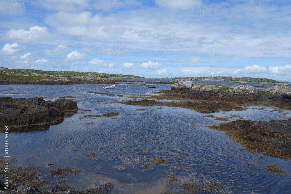 plage de sable fin et cote irlande