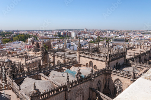 Aerial view of Seville in Spain
