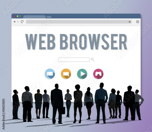 Generic Web Browser Online Page Concept