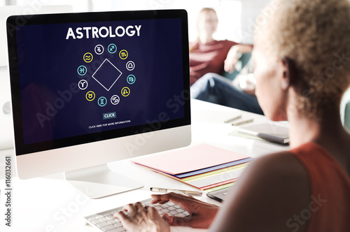 Astrology Horoscope Zodiac Sign Concept photo