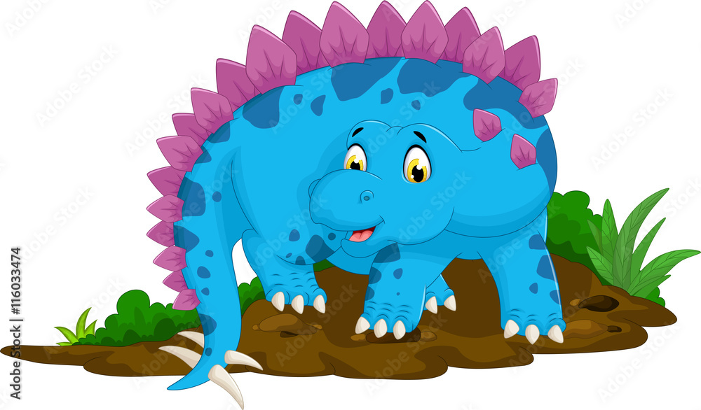 funny stegosaurus cartoon for you design funny stegosaurus cartoon for you design
