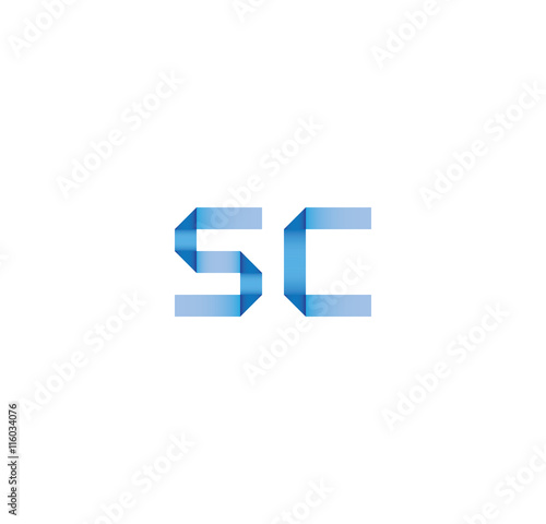 sc initial simple modern blue 