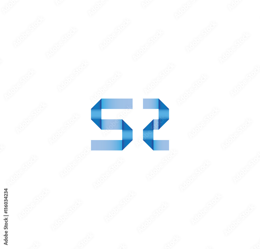 Fototapeta premium s2 initial simple modern blue 