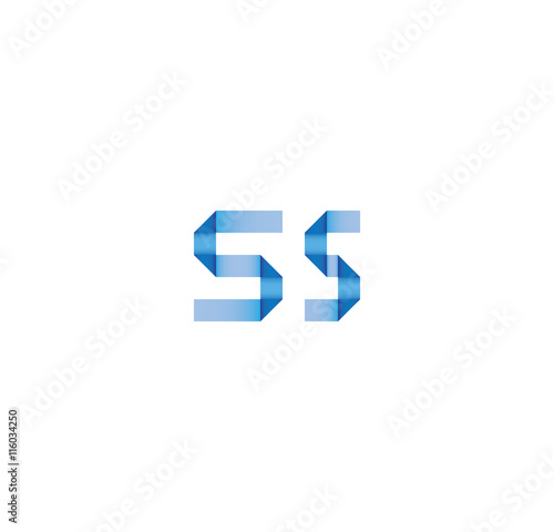 Free Download s5 initial simple modern blue  - GFXLoad