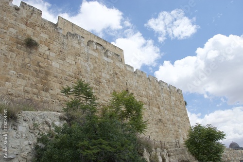 Fototapeta Naklejka Na Ścianę i Meble -  Jerusalem Old City Wall Segment