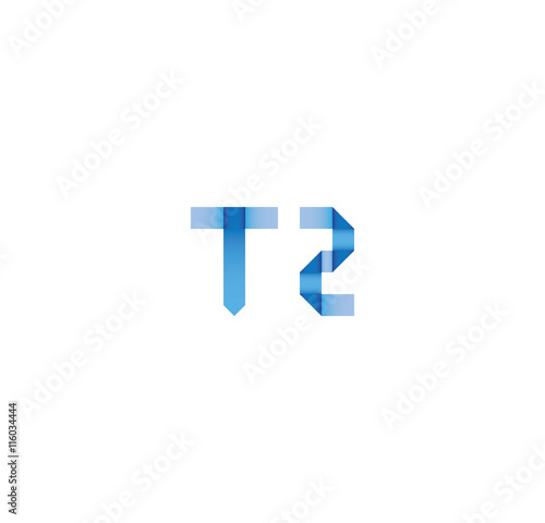 Free Download t2 initial simple modern blue  - GFXLoad
