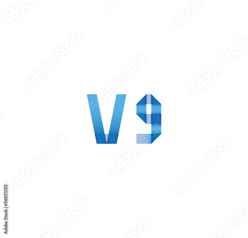 v9 initial simple modern blue 