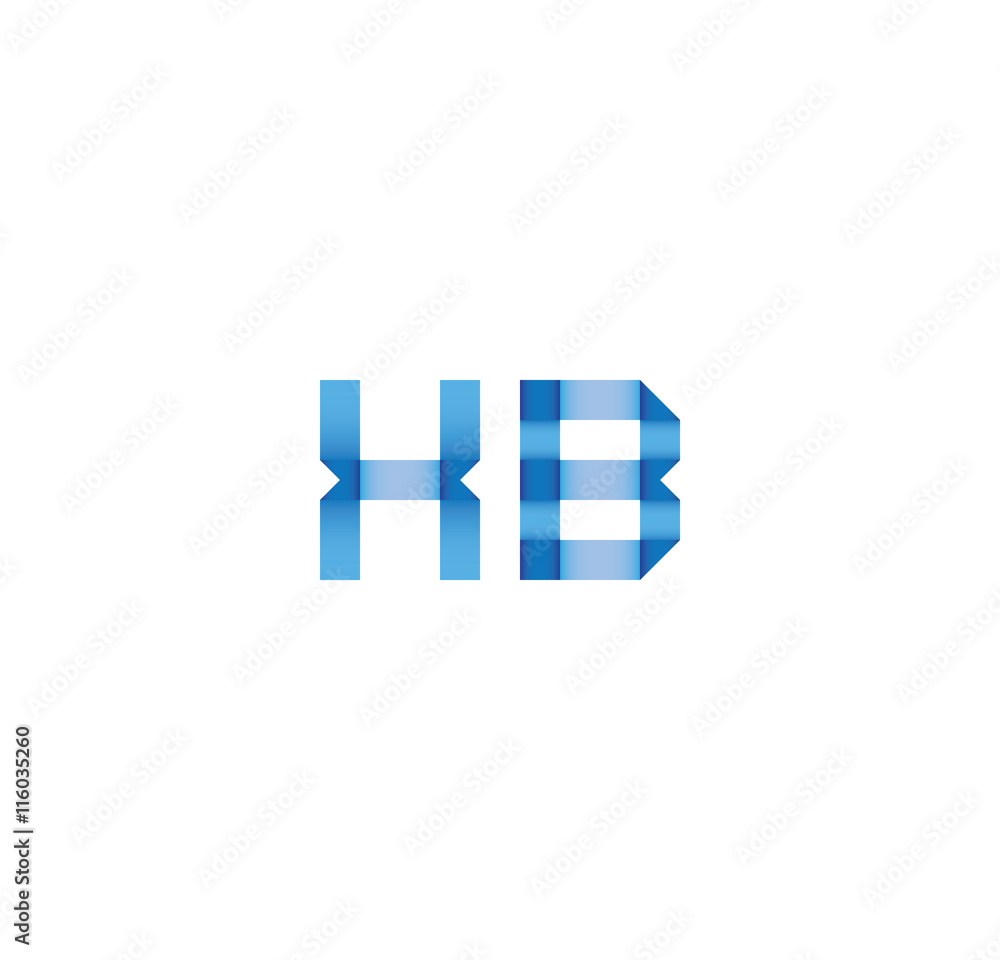 xb initial simple modern blue xb initial simple modern blue