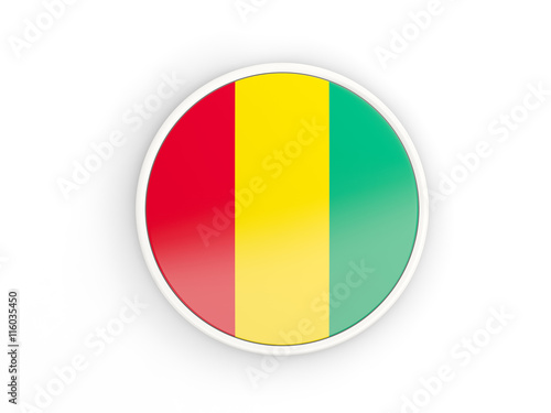 Flag of guinea. Round icon with frame Free Download Flag of guinea. Round icon with frame - GFXLoad