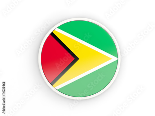 Free Download Flag of guyana. Round icon with frame - GFXLoad