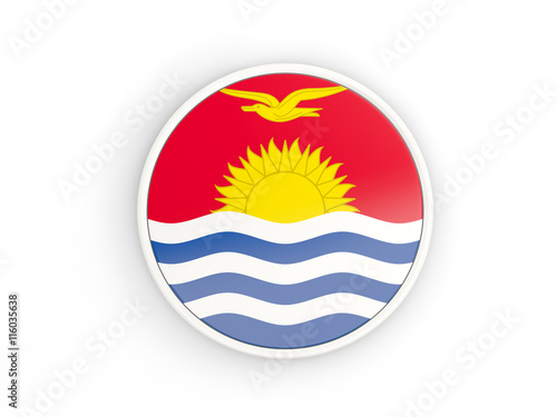 Free Download Flag of kiribati. Round icon with frame - GFXLoad
