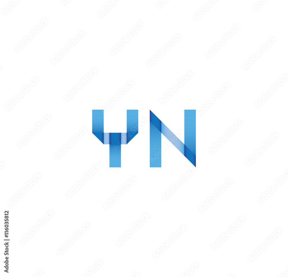 yn initial simple modern blue yn initial simple modern blue
