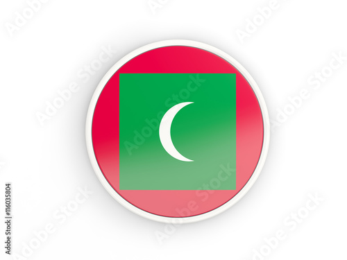 Flag of maldives. Round icon with frame Free Download Flag of maldives. Round icon with frame - GFXLoad