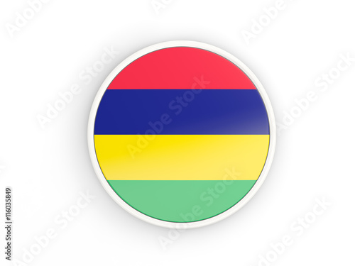 Flag of mauritius. Round icon with frame Free Download Flag of mauritius. Round icon with frame - GFXLoad