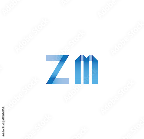 zm initial simple modern blue Free Download zm initial simple modern blue - GFXLoad