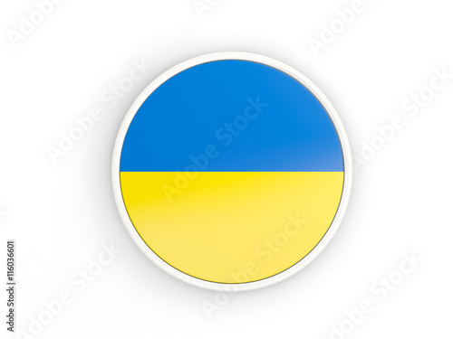 Flag of ukraine. Round icon with frame Free Download Flag of ukraine. Round icon with frame - GFXLoad