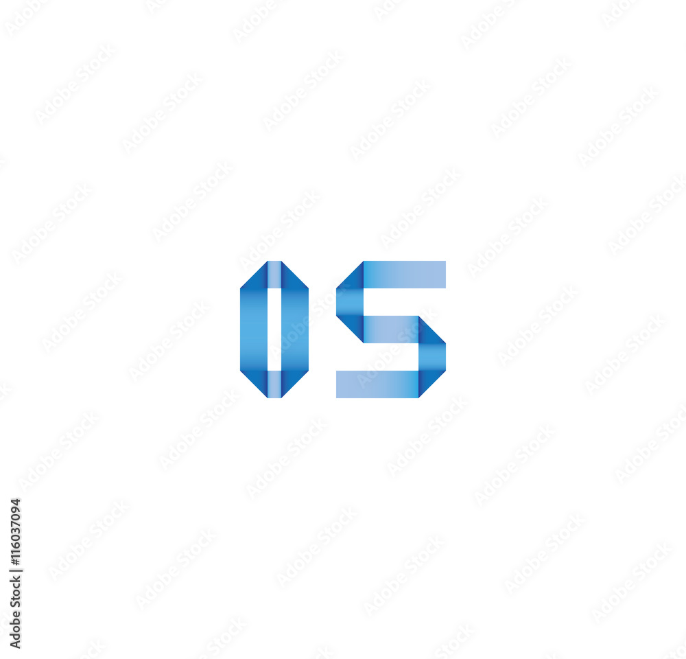 0s initial simple modern blue 0s initial simple modern blue