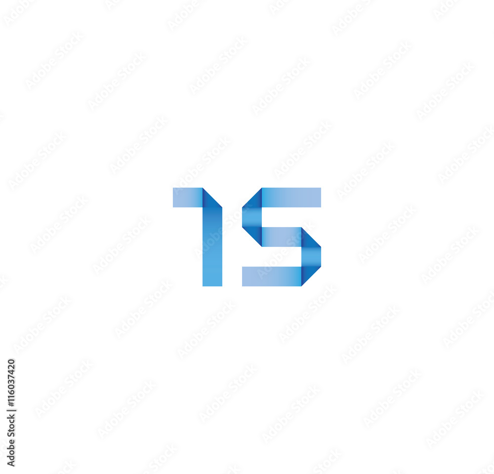 1s initial simple modern blue 1s initial simple modern blue