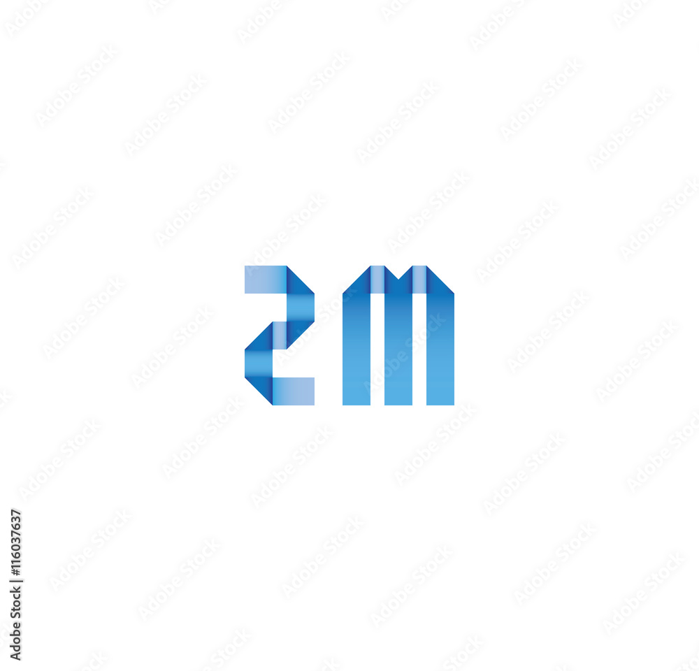2m initial simple modern blue 2m initial simple modern blue