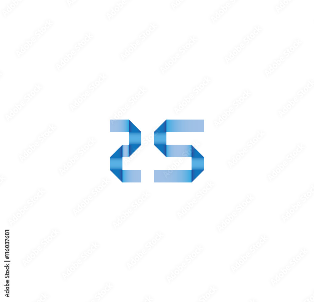 Fototapeta premium 2s initial simple modern blue 