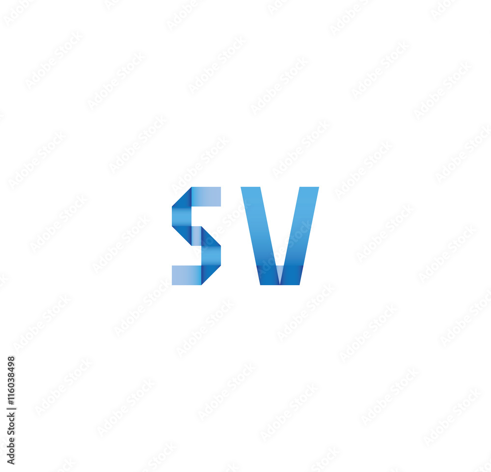 5v initial simple modern blue 5v initial simple modern blue