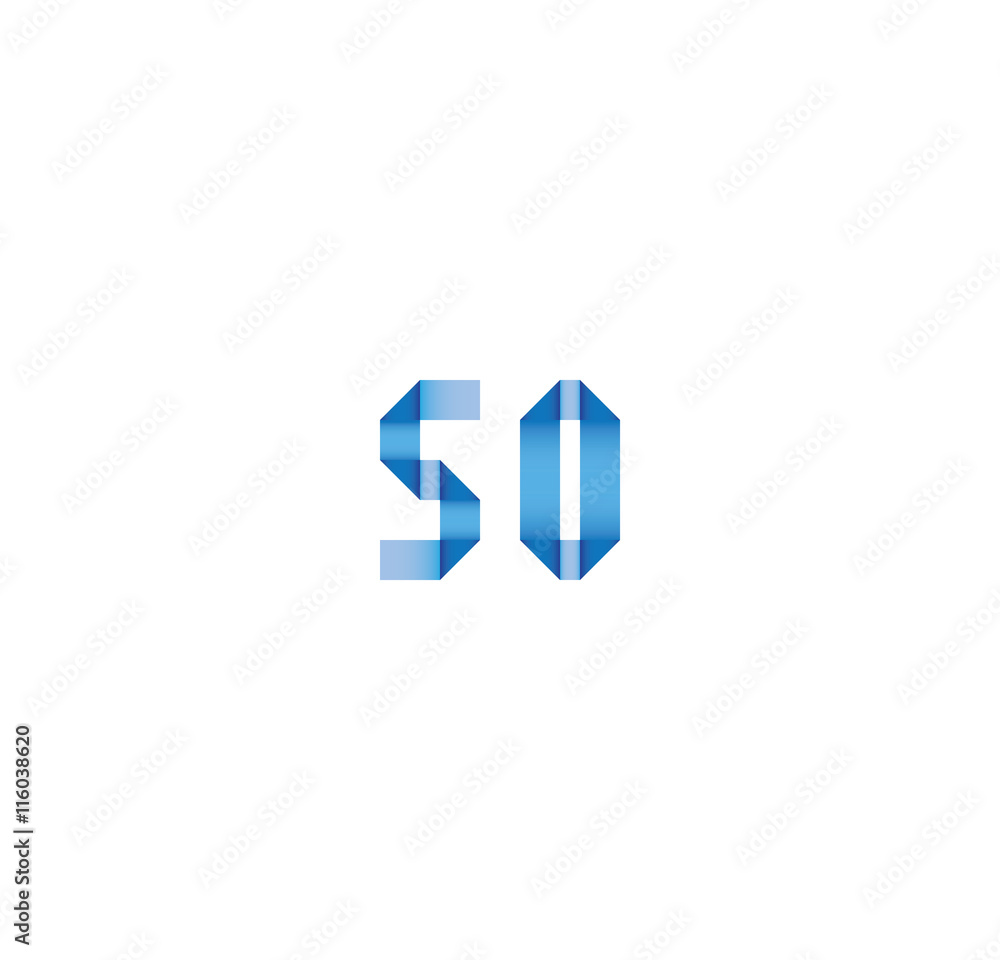 50 initial simple modern blue 50 initial simple modern blue