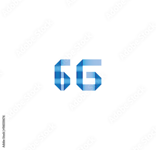 6g initial simple modern blue 