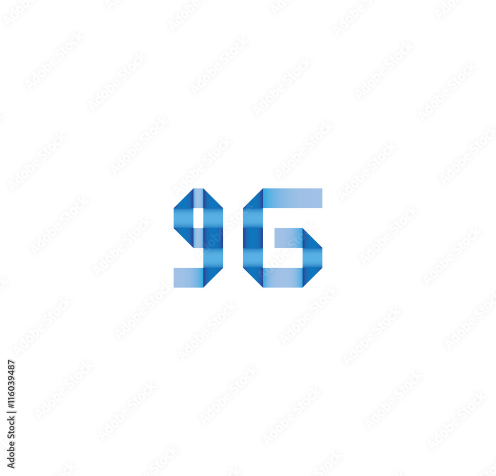 9g initial simple modern blue 9g initial simple modern blue