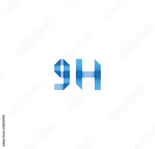 Free Download 9h initial simple modern blue  - GFXLoad