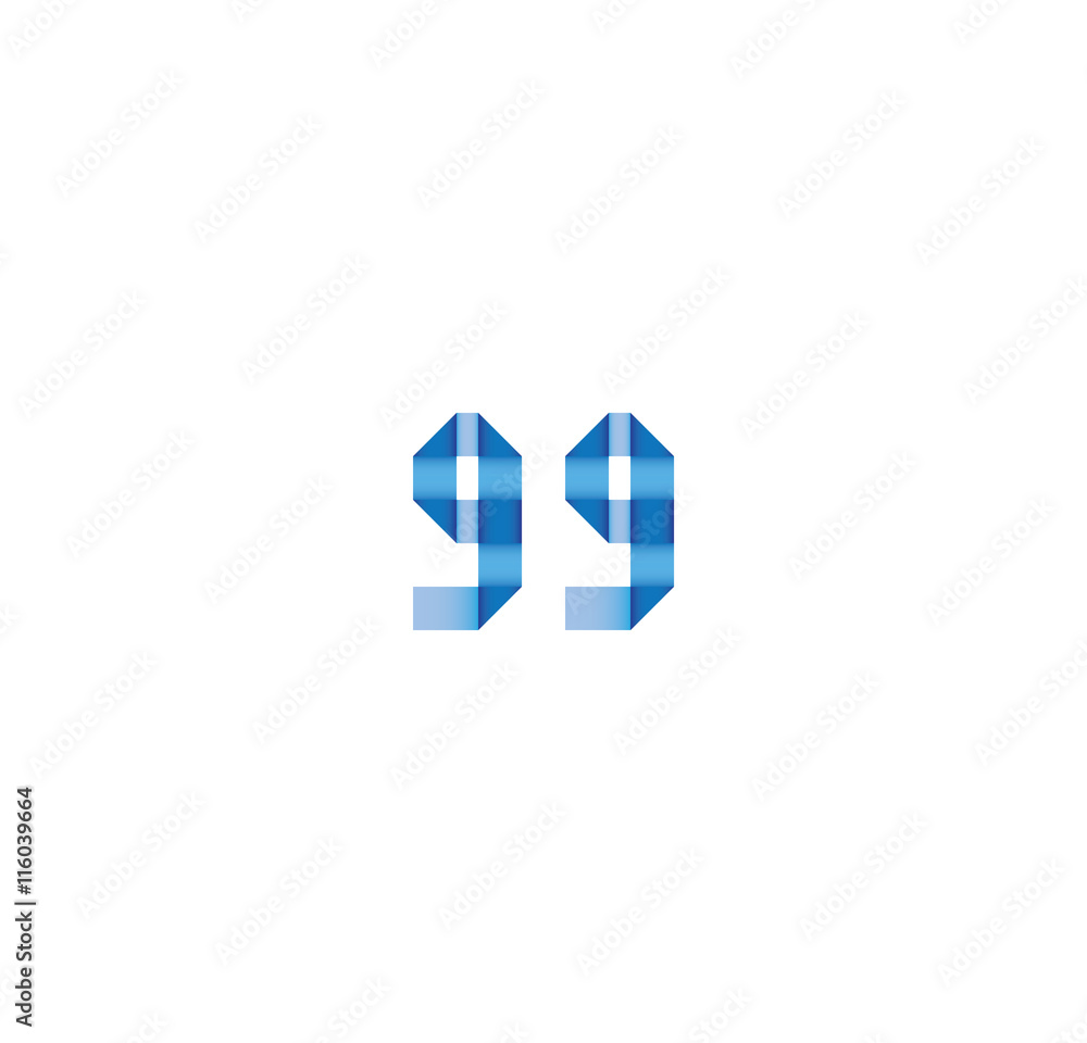 99 initial simple modern blue 99 initial simple modern blue