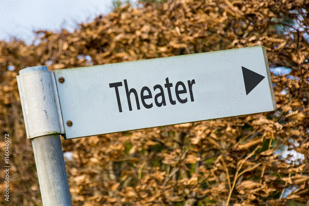 Schild 92 - Theater