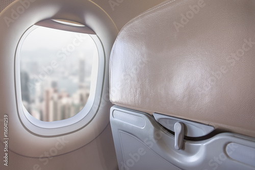 View on modern city from airplane window © Svetlana Radayeva