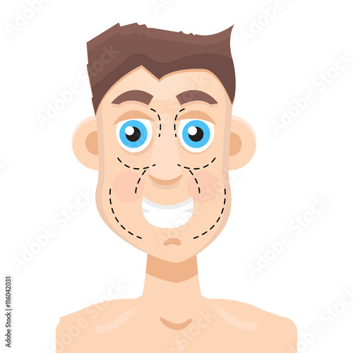 Plastic surgery man