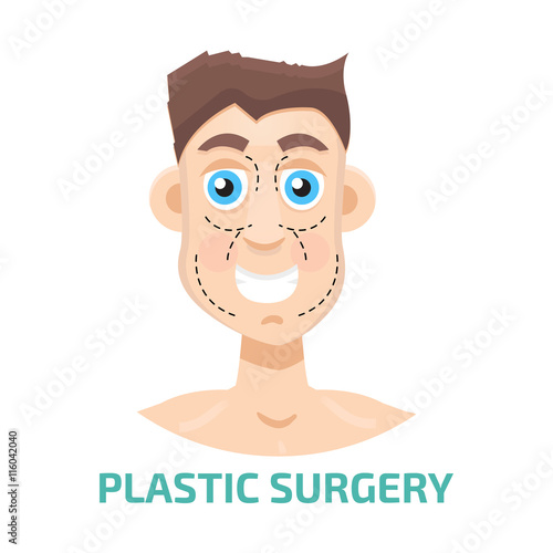 Plastic surgery man