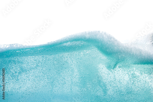 Blue water wave abstract background isolated photo