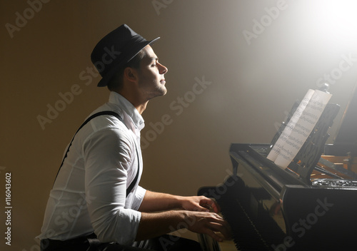 Photography Musician playing piano