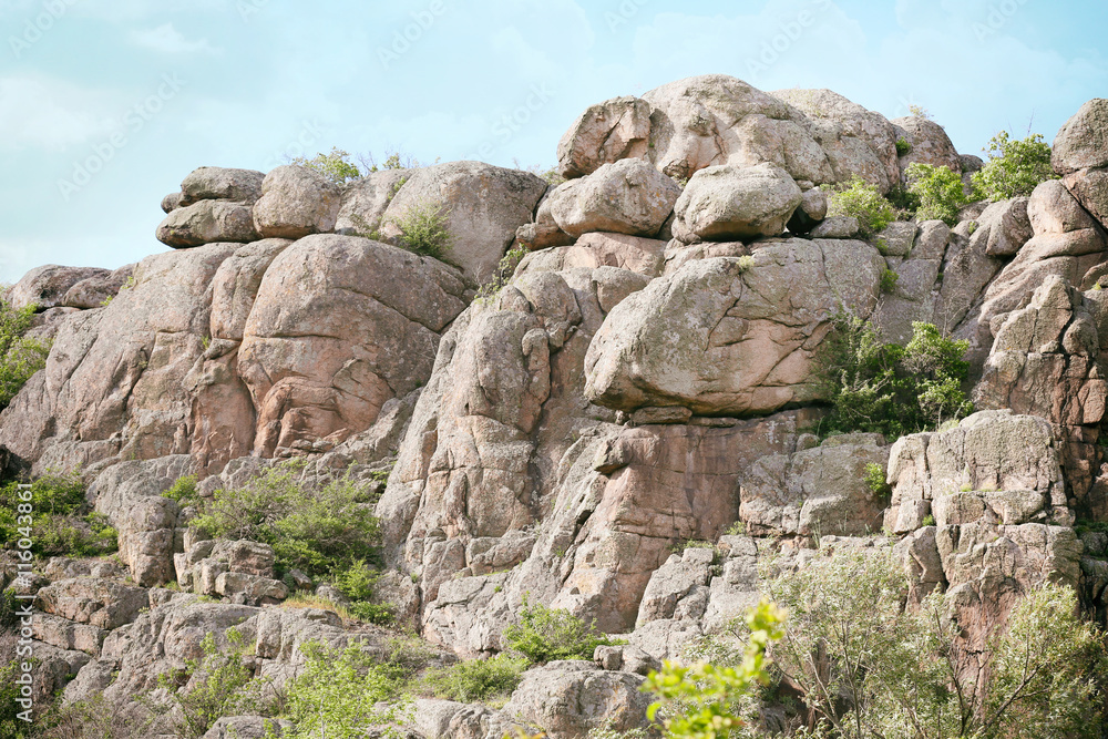 Granite stone hills Granite stone hills