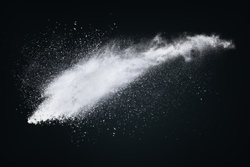 Set of dust powder clouds