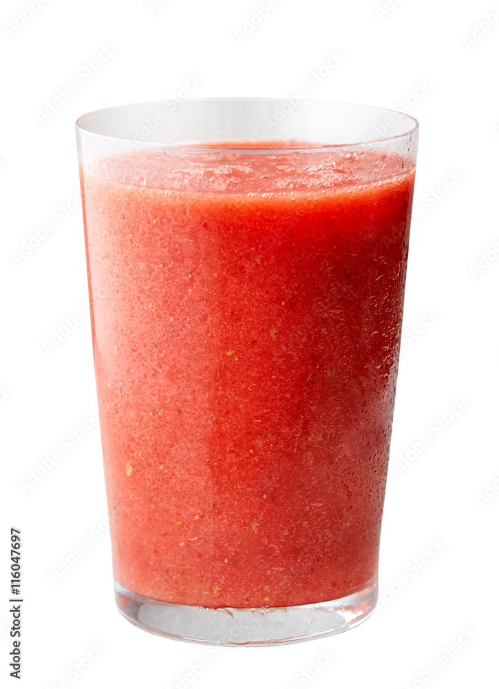 glass of red smoothie glass of red smoothie