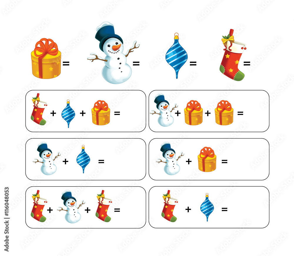 Naklejka premium Cartoon scene with exercise for children - patterns for drawing - exercise for children - isolated - illustration for children