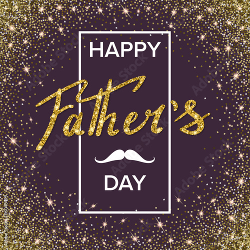 Happy fathers day handwritten lettering