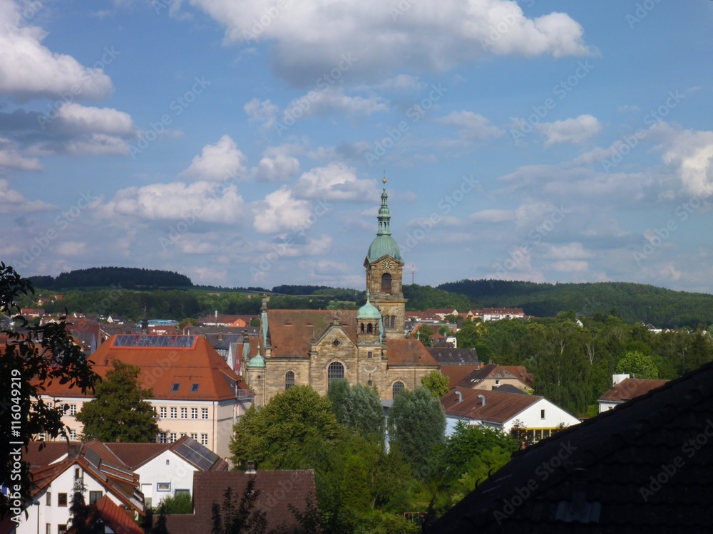 view of a pegnitz city in germany