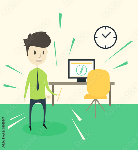 .Pressure of time at work.