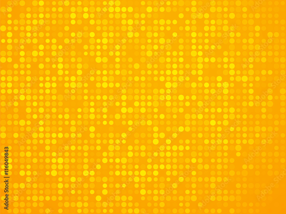 abstract yellow polka dot background