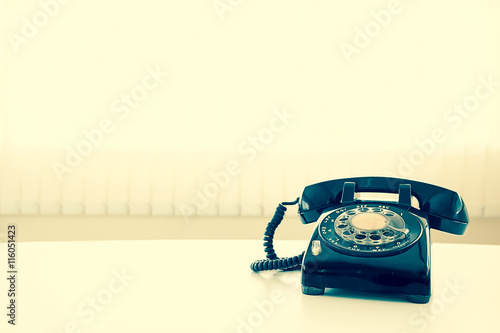 old retro telephone