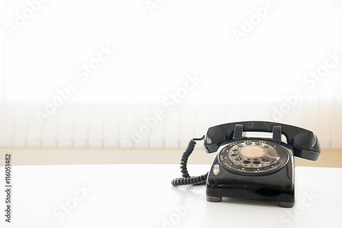 old retro telephone