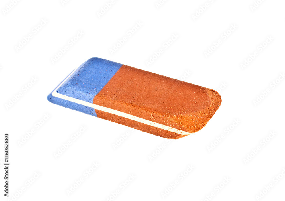 Eraser on a white background Eraser on a white background