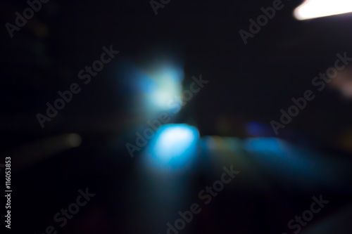 Night Blurry Bokeh City And Street Lights  Background, Hipster style