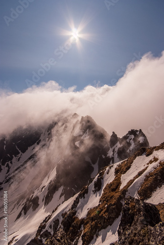 Obraz na płótnie Wysokie Tatry ,Skrajny Granat,Dolina Gąsienicowa,Kościelec,Czarny Staw Gąsienicowy w salonie