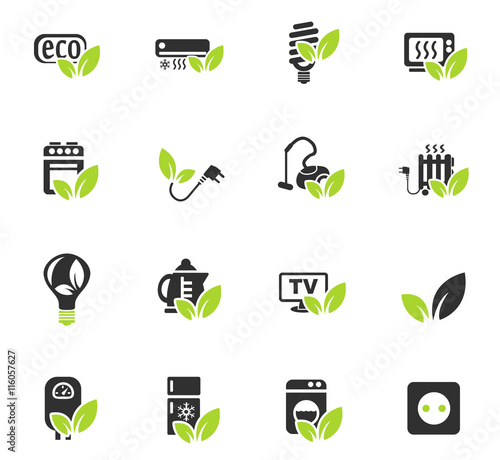 eco icon set